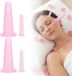 oCreon Set van 4 siliconen cuppingglazen, roze