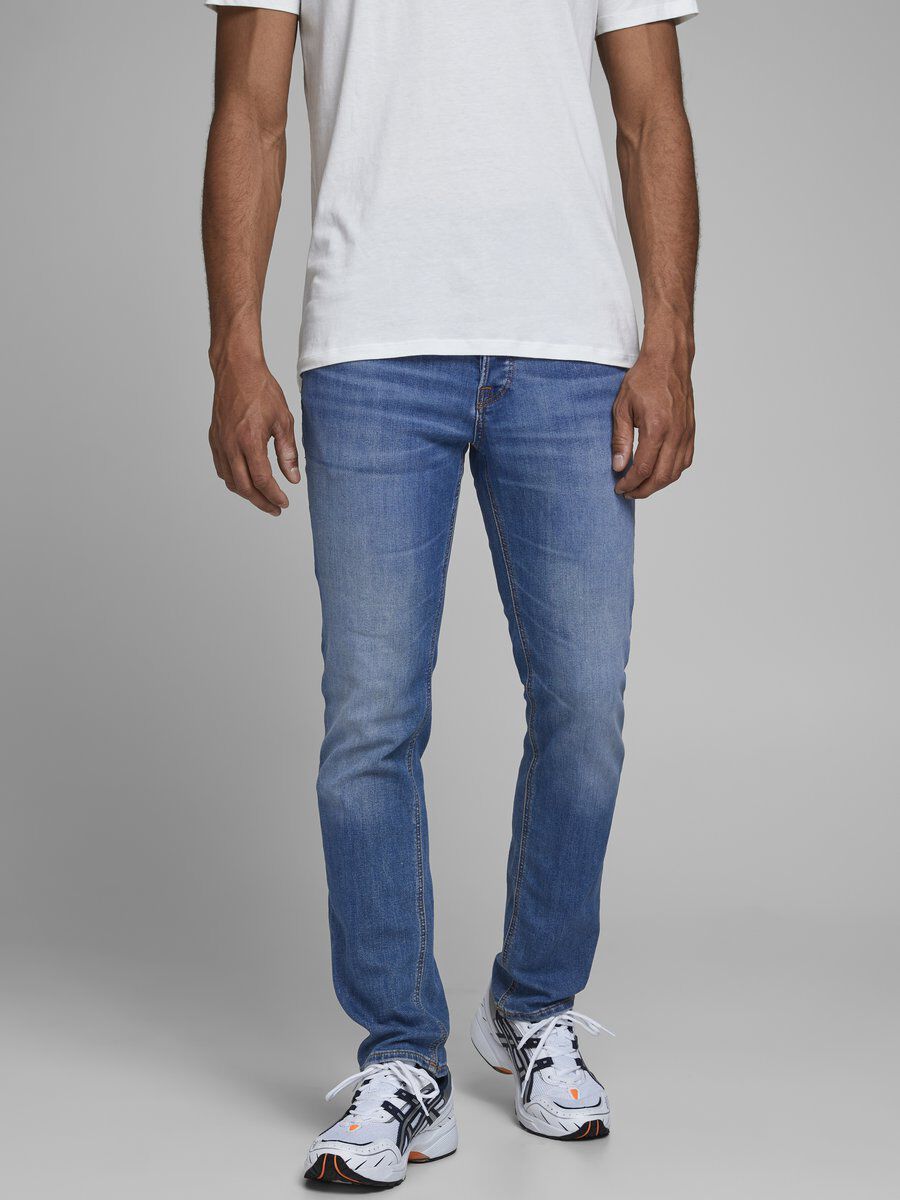 Jack & Jones JJIGLENN JJORIGINAL Slim Fit Jeans - Blue - Size 32