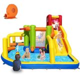 Baralir XXL opblaasbaar kasteel met waterglijbaan en ventilator