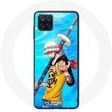 Maniacase Hoesje voor Samsung Galaxy A12 One Piece Manga Trafalgar Law