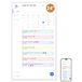 Digitale kalender 2026, 61 cm, elektronische kalenderplanner voor karweitkaart en thuisorganisatie, interactief touchscreen, bureau- en wandmontage, cadeau voor gezinnen, wit