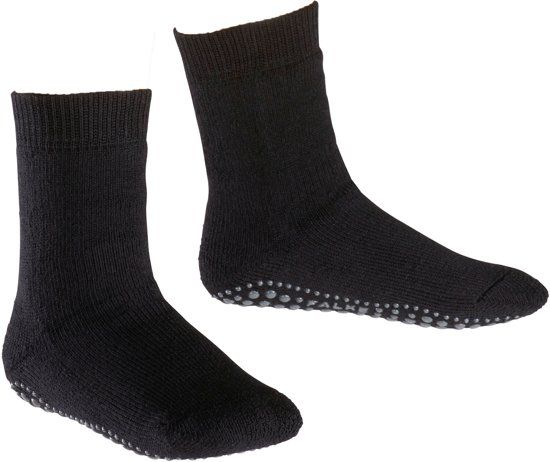 FALKE Ergonomic Sport System Falke Huisokken Catpads 10500 - Black - Kids Unisex - Maat 23-26