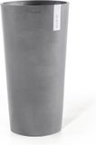 Ecopots Amsterdam Mid High 66 - Grey - Ø34 x H66 cm - Ronde grijze bloempot