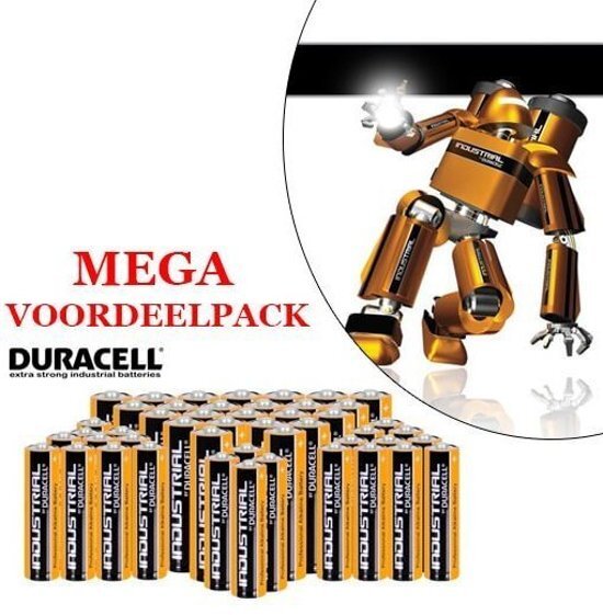 - Industrial Duracell 50 X AAA batterijen - Mega voordeelpak