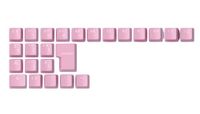 GLORIOUS ABS Doubleshot Keycaps V2 Spaanse Roze Set Formaat | 24 Stuks Uitbreidingsset OEM Profiel, Transparante Lettertypen Voor RGB Verlichting, Dubbel Gegoten Ontwerp, MX Sockets