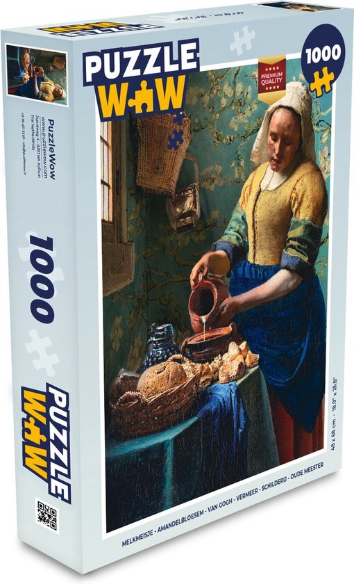 MuchoWow Puzzel Van Gogh - Vermeer - Melkmeisje - Legpuzzel - Puzzel 1000 stukjes volwassenen