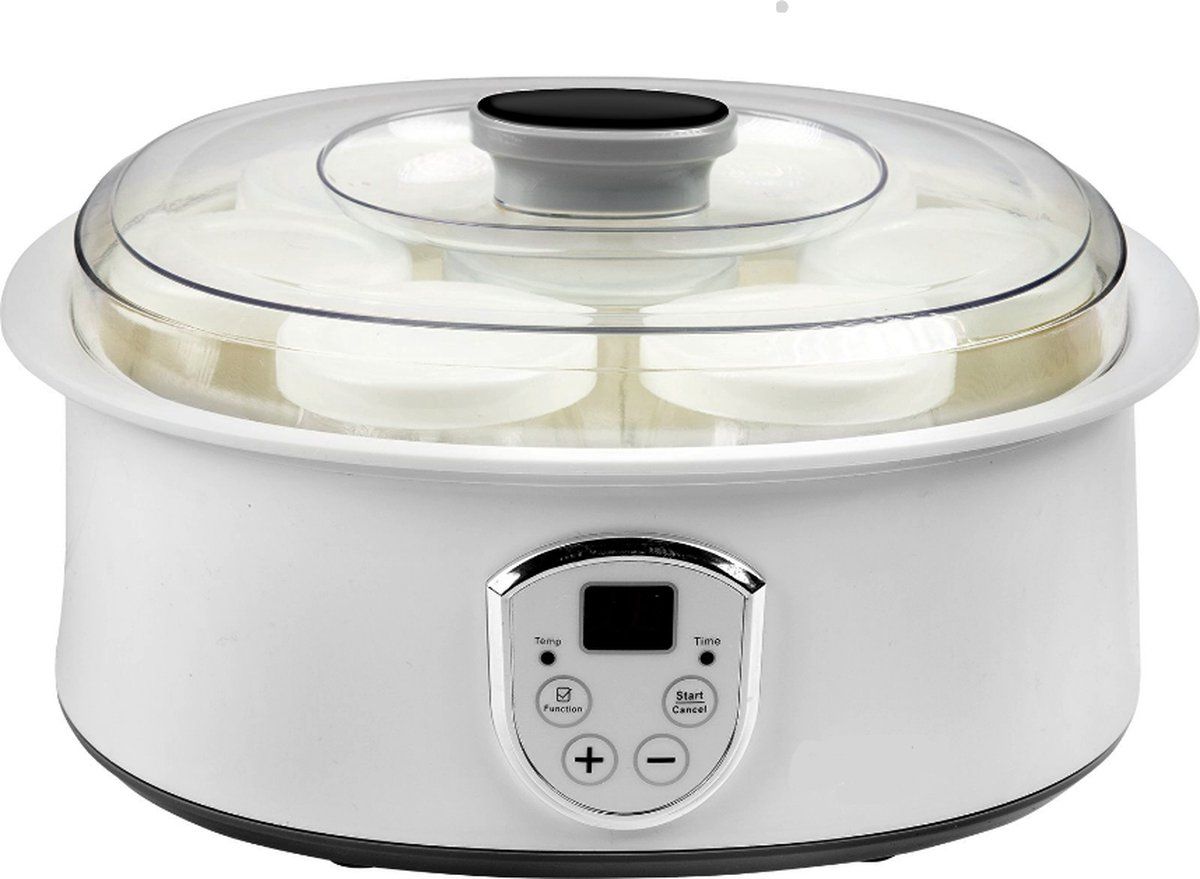 Natuurlijkerleven Yoghurtmaker 1.3 liter met 7 potten - wit