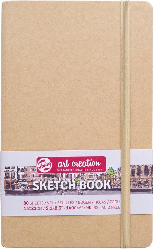 Talens Art Creation schetsblok 13x21cm - 80 vellen - kraft