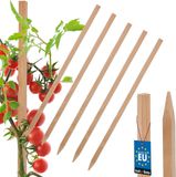 KOTARBAU® 5 st Tomatenstokken, Plantenstok, Beukenhout, 40 cm, Natuurlijk, Plantenstokken, Plantensteun, Houten Paaltjes, Houten Stokken, Tuinbenodigdheden