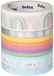 Folia Washi Tape Hotfoil Rainbow Clouds - 4 Pieces