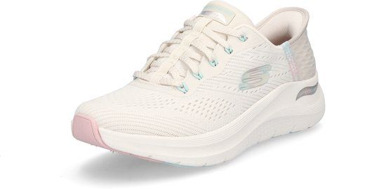 Skechers Slip-ins Arch Fit 2.0 - Easy Chic - Dames Sneakers - Naturel - Maat 39 - Lente/Zomer 2025