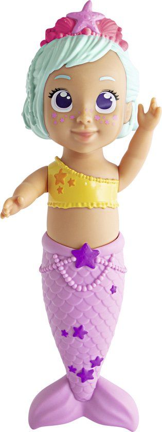 Simba New Born Baby Mermaid Doll - 2+ Years - Pink/Yellow/Purple