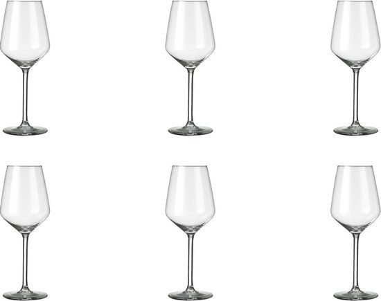 Royal Leerdam Carré Red Wine Glasses - 380 ml - Set of 6 - Transparent