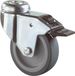 BS Roulettes Roue pivotante A321.A80.100 avec frein total avec plaque ø100 L 24mm 70kg Caoutchouc
