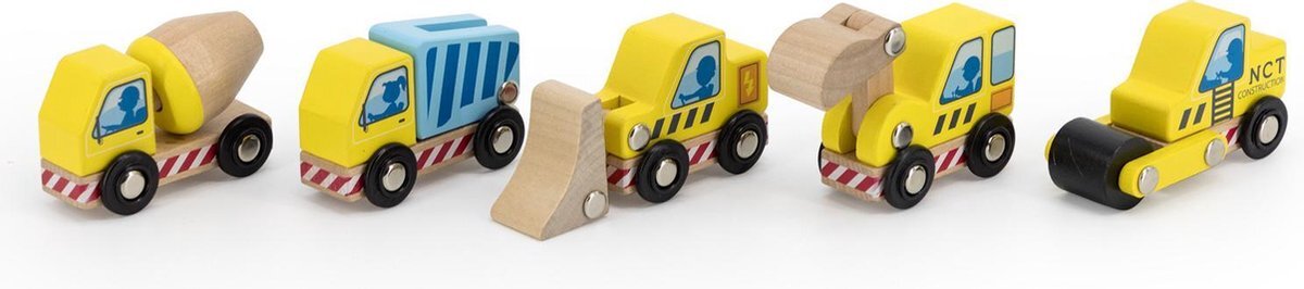 New Classic Toys Constructie Speelgoedvoertuigen - 5 stuks