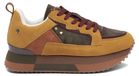 Maciejka Plateau Schnürer Halbschuhe Honig Wildleder 3-5 cm Absatzhöhe