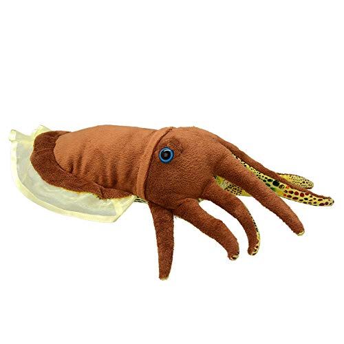 Wild Planet k8378 alle natuur, inktvis pluche speelgoed, bruin, 35 cm