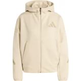 Adidas ZNE Hoodie Beige Polyester Ritssluiting Unisex S