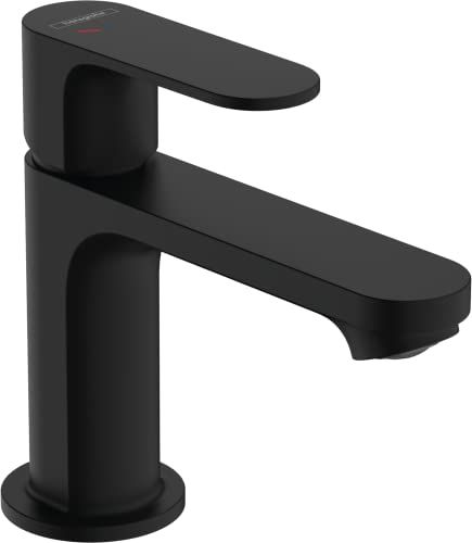 Hansgrohe Rebris S Wastafelkraan - Mat Zwart - 80mm Uitloop - Met Trekstang