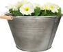Mega Collections Seau/pot de fleurs/pot de fleurs - zinc - D32 x H18 cm