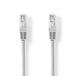 Nedis CCGL85101GY05 Netwerkkabel Grijs 0,5 m Cat5e U/UTP Rond