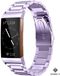 Strap-it Fitbit Charge 3 bracelet en acier - violet