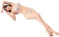 Hasegawa HSP520 1:12 Echte Figuur Collectie No.16 'Gravure Girl Vol.3' Model Kit, Gegoten Kleur