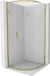 Mexen Exo halfcirkel schuifdouchecabine 80 x 80 cm, transparant, goud