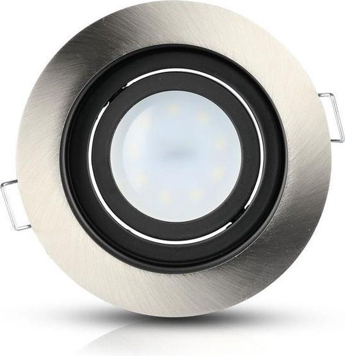 V-tac Inbouwspot Vt-779 10 X 4,5 Cm Gu10 Aluminium Zilver