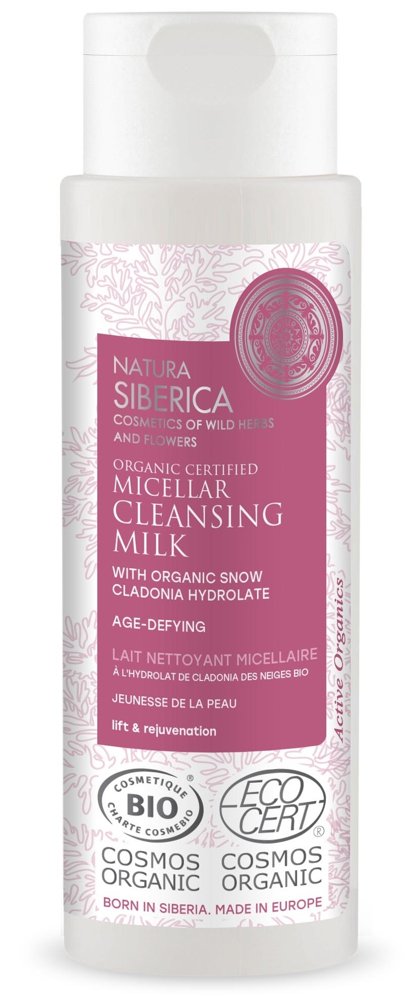 Natura Siberica Organic Certified Micellar Age-Defying Cleansing Milk