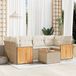 Maison Exclusive - Salon de jardin 7 pièces avec coussins, polyrotin beige