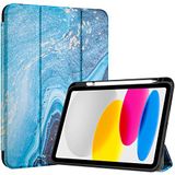 ProCase iPad 10e generatie hoes met potloodhouder 2022 en iPad 10,9 inch, schokbestendige transparante achterkant voor iPad 10e generatie 2022 - Sanda
