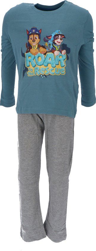 4KidsOnly Paw Patrol Pyjama - Groen/Grijs - Katoen - Maat 98/104