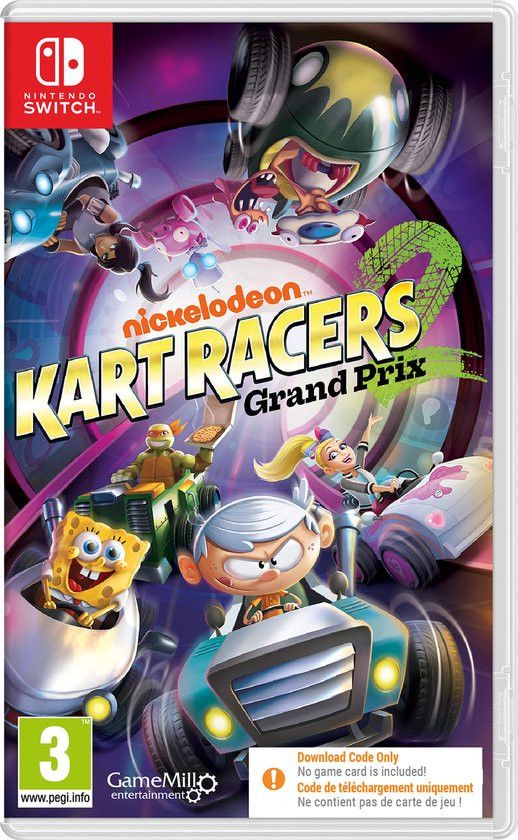 Mindscape Nickelodeon Kart Racers 2 Grand Prix - Nintendo Switch - Code in a Box