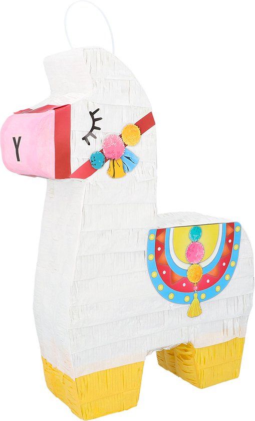 Boland Piñata Lama Lima - Verjaardag, Kinderfeestje, Themafeest - 45 x 33 x 8 cm