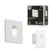 Paulmann 92923 LED inbouwlamp wandinbouwlamp vierkant incl. 1x2,7 watt inbouwspot wit spot kunststof inbouwlamp 2700 K