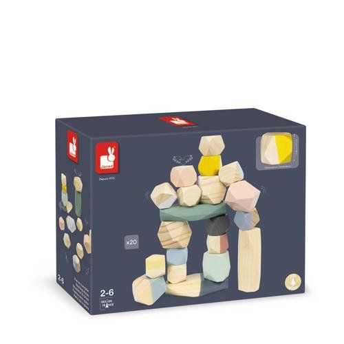 Janod Sweet Cocoon - Stapelstenen - Grijs