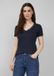 s.Oliver T-shirt col V bleu marine femme taille 36