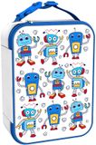 ION8 Premium lunchtas, driezijdige rits, flessennetvak, naamplaatje, isolatie van voedingskwaliteit, afwasbaar, machinewasbaar, robot