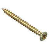 ForgeFix Multifunctionele schroeven met enkele schroefdraad | 3.5x50mm | Zinkgeel gepassiveerd | Doos 200