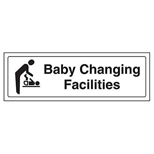 V Safety VSafety Baby Veranderende Faciliteiten Deurbord - 300mm x 100mm - Zelfklevende Vinyl