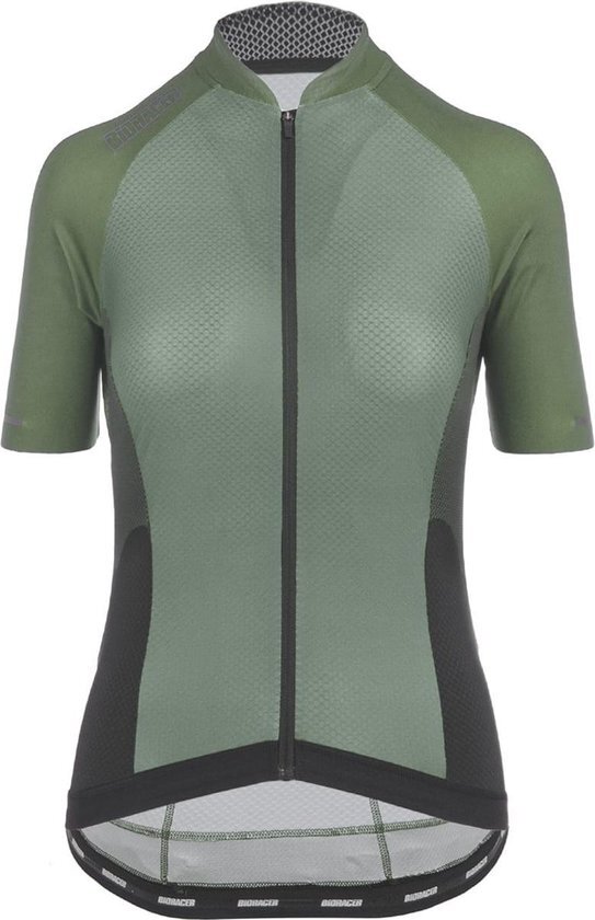 Bioracer Sprinter Coldblack Fietsshirt voor Dames - Olijfgroen XXL