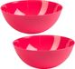 Plasticforte Voedsel Serveerschaal - 2 stuks - 25 cm - Kunststof - Fuchsia