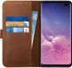 Rosso Deluxe Echt Leer Book Case Hoesje Geschikt voor Samsung Galaxy S10 Plus | Bruin