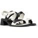 CAMPER Sandalen met riem ' Kora ' zwart / wit