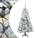 vidaXL Kunstmatige Inklapbare Kerstboom met 150 LED Wit 120 cm PE en PVC