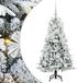 vidaXL Kunstmatige Inklapbare Kerstboom met 150 LED Wit 120 cm PE en PVC