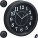 Non-branded Round Wall Clock Black 20 cm
