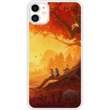 Apple Siliconen hoesje compatibel met iPhone 11 Herfst voor twee