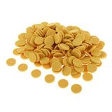 Inzopo 200 stuks 21mm olie pad kleurrijke vilt pads ronde vulling pads voor parfum medaillon ketting hanger armband etherische olie diffuser medaillon accessoires - geel